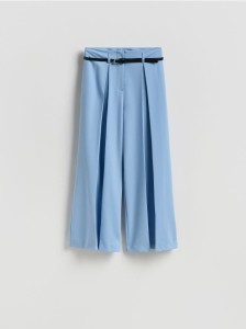 Spodnie z zakładkami - jasnoniebieski