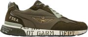 AERONAUTICA MILITARE Zielone męskie sneakersy F-35A