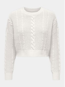 ONLY Sweter Malena 15309262 Biały Regular Fit