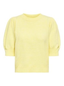 ONLY Sweter Rica 15318551 Żółty Regular Fit