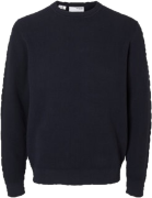 Selected Homme Sweter 16094385 Granatowy Regular Fit