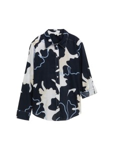 Tom Tailor Bluzka w kolorze biało-granatowym rozmiar: 40