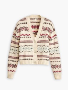 Levi's Kardigan w kolorze kremowo-fioletowym rozmiar: S