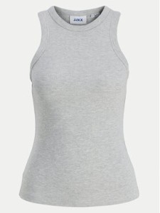 JJXX Top 12224661 Szary Rib Fit