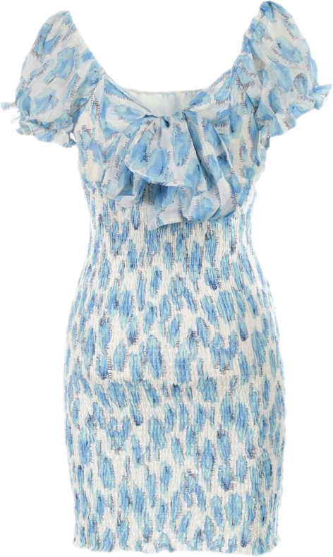 Niebieska Sukienka Claneira
