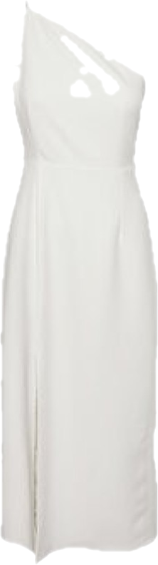 YAS Sukienka koktajlowa Izzie 26032133 Biały Regular Fit