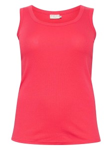 KAFFE curve Top w kolorze różowym rozmiar: L