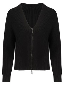 APART Wełniany kardigan w kolorze czarnym rozmiar: M