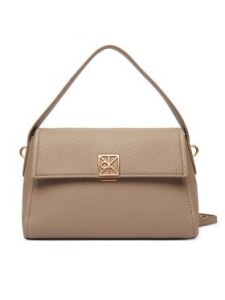 Calvin Klein Torebka Emblem Hw Pebble Shoulder Bag 25 LV04F3425G Beżowy