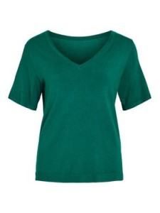 Vila Sweter Wennie 14100578 Zielony Regular Fit