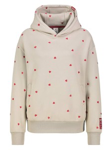 Eight2Nine Bluza w kolorze beżowo-czerwonym rozmiar: M