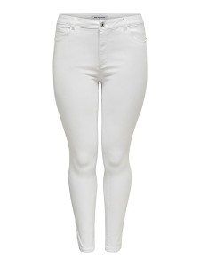 ONLY Carmakoma Dżinsy "Augusta" - Skinny fit - w kolorze białym rozmiar: 44/L30