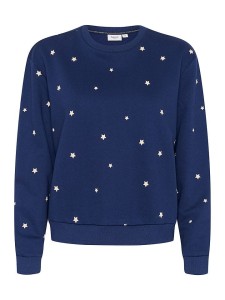 SAINT TROPEZ Sweter "Zagna" w kolorze granatowo-białym rozmiar: L
