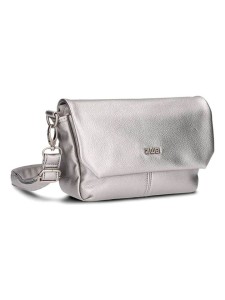 Zwei Torebka w kolorze srebrnym - 15 x 9 cm rozmiar: onesize