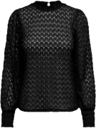 JDY Bluzka Avery 15268408 Czarny Regular Fit
