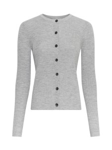 MOSS COPENHAGEN Wełniany kardigan w kolorze szarym rozmiar: L/XL