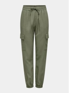ONLY Spodnie dresowe Caro 15310987 Zielony Cargo Fit