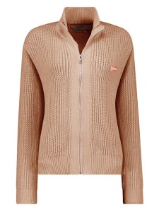 Geographical Norway Kardigan "Flexible" w kolorze beżowym rozmiar: XXL