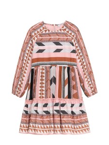 Danamade Sukienka "Dsteffi" w kolorze jasnoróżowo-jasnobrązowym rozmiar: S