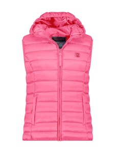 ANAPURNA Kamizelka pikowana "Vakitalana" w kolorze różowym rozmiar: L