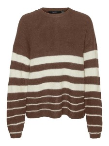 Vero Moda Sweter w kolorze brązowo-kremowym rozmiar: S