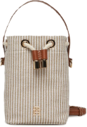 Tommy Hilfiger Torebka Th Premium Beach Le Bucket AW0AW17215 Beżowy