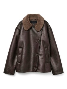 Vero Moda Kurtka "VMMIRANDA" w kolorze brązowym ze skóry syntetycznej rozmiar: S