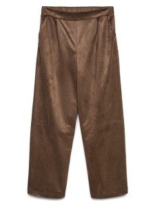 Vero Moda Spodnie w kolorze jasnobrązowym rozmiar: L
