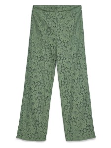 Vero Moda Spodnie w kolorze zielonym rozmiar: L