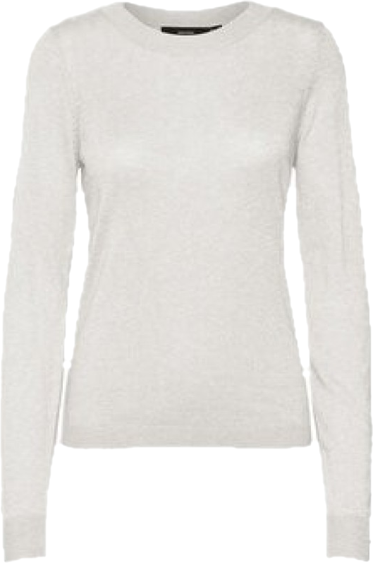 Vero Moda Sweter 10291147 Beżowy Regular Fit