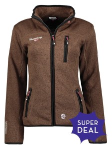 Geographical Norway Kurtka polarowa w kolorze brązowym rozmiar: XL