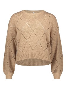 ONLY Sweter w kolorze jasnobrązowym rozmiar: XL