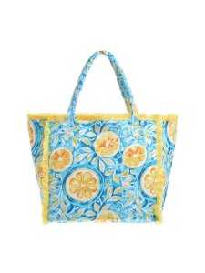 BLE Torebka w kolorze błękitno-żółtym - 35 x 30 x 20 cm rozmiar: onesize