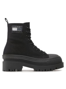 Tommy Jeans Trzewiki Tjw Foxing Canvas EN0EN02216 Czarny
