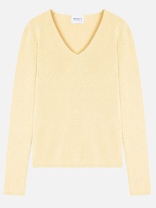Perfect Cashmere Kaszmirowy sweter "Gaby" w kolorze jasnożółtym rozmiar: M