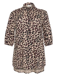 Kaffe Bluzka w kolorze beżowo-czarnym rozmiar: 48