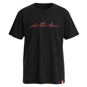 Odzież T-shirts unisex SkatePro RIDE THE LINE Koszulka - M - Czarny