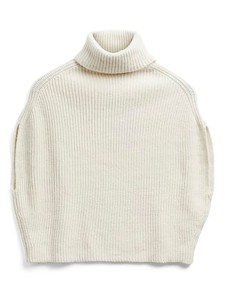 Pieces Ponczo w kolorze kremowym rozmiar: onesize