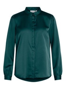 Vila Koszula 14063320 Zielony Regular Fit