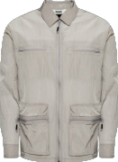 Rains Koszula Kano Overshirt 19220 Szary Regular Fit
