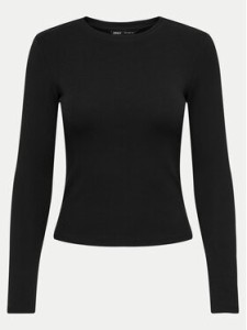 ONLY Bluzka Riley 15323159 Czarny Slim Fit