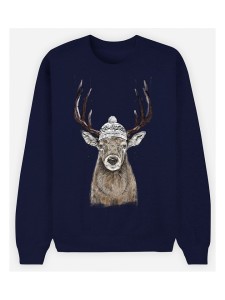 WOOOP Bluza "Outside" w kolorze granatowym rozmiar: XXL