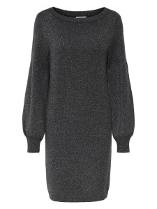 JDY Sukienka dzianinowa w kolorze antracytowym rozmiar: L
