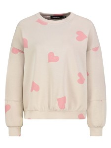 Sublevel Bluza w kolorze beżowo-jasnoróżowym rozmiar: M/L