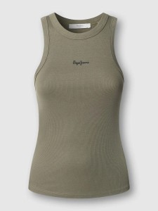 Pepe Jeans Top "Marian" w kolorze khaki rozmiar: S