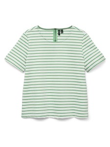Vero Moda Bluzka w kolorze zielono-białym rozmiar: XL