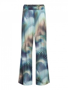 &Co Woman Spodnie "Julie" w kolorze niebiesko-beżowo-zielonym rozmiar: M