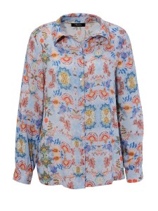 Aniston Bluzka w kolorze błękitno-pomarańczowym rozmiar: 46