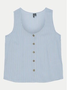 Vero Moda Top Bumpy 10325830 Błękitny Standard Fit