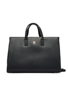 Tommy Hilfiger Torebka Th Daily Satchel Mono AW0AW18418 Czarny